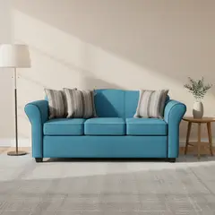 INTERMUEBLES - Sofá 3 cuerpos Ducal 165x82x79 cm Azul