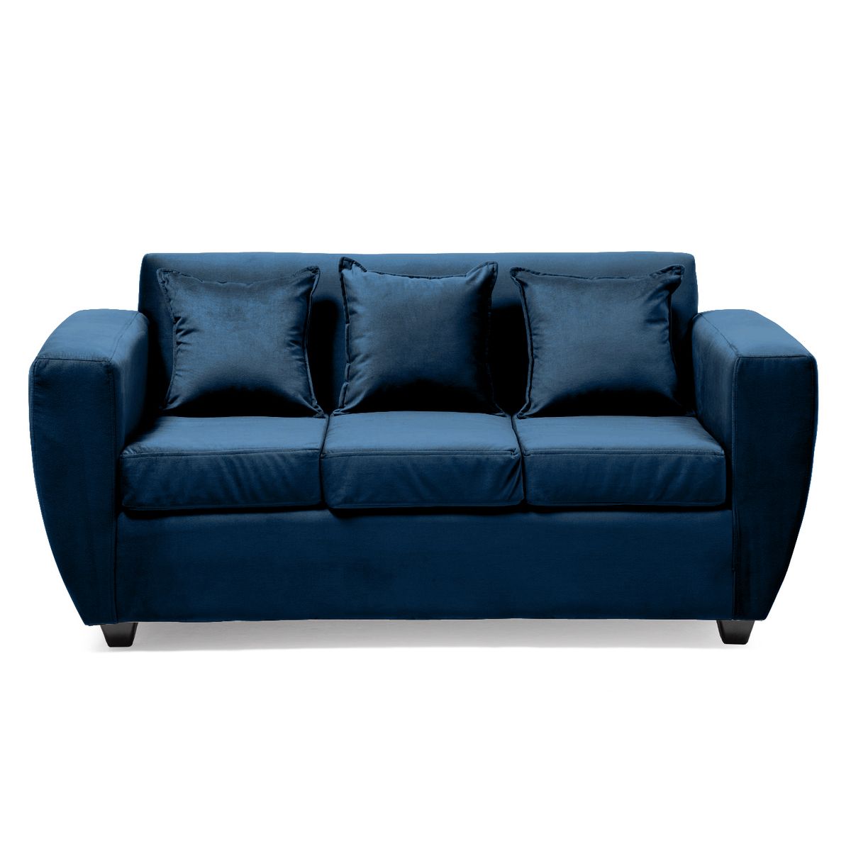 INTERMUEBLES - Sofá 3 cuerpos Chicago 180x85x75 cm Azul