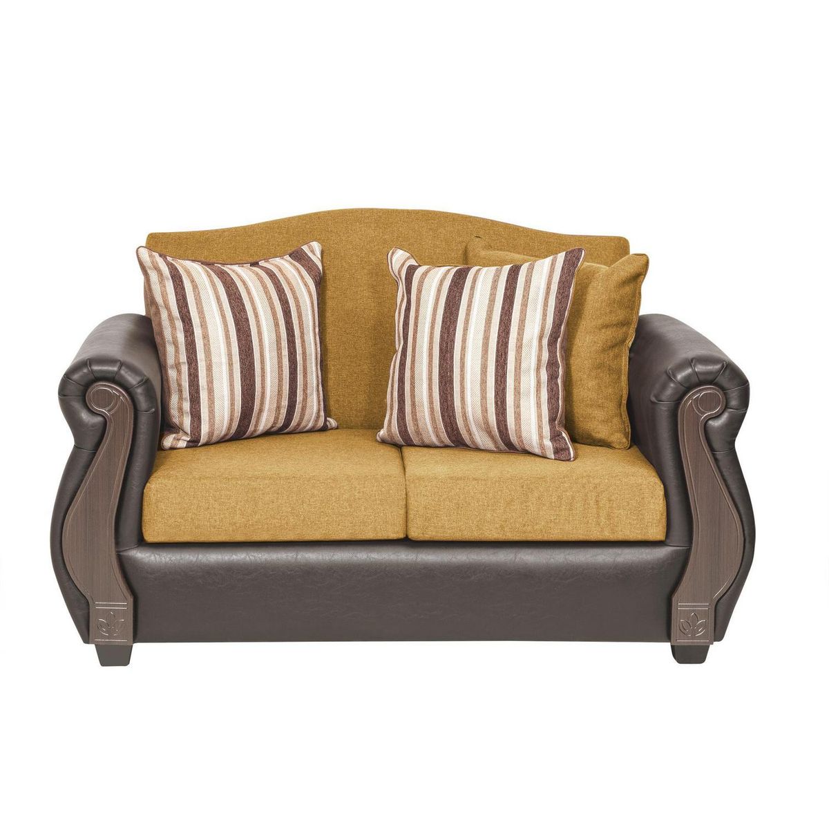 INTERMUEBLES - Sofá 2 cuerpos New Bugambilia 150x93x83 cm Oro