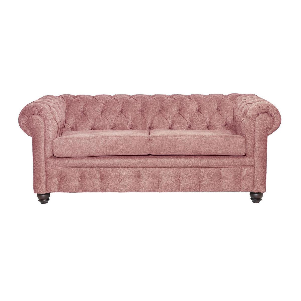 INTERMUEBLES - Sofá 3 cuerpos Manchester 200x80x95 cm Rosa
