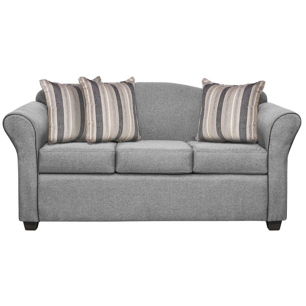 INTERMUEBLES - Sofá 3 cuerpos Ducal 165x82x79 cm Gris Claro