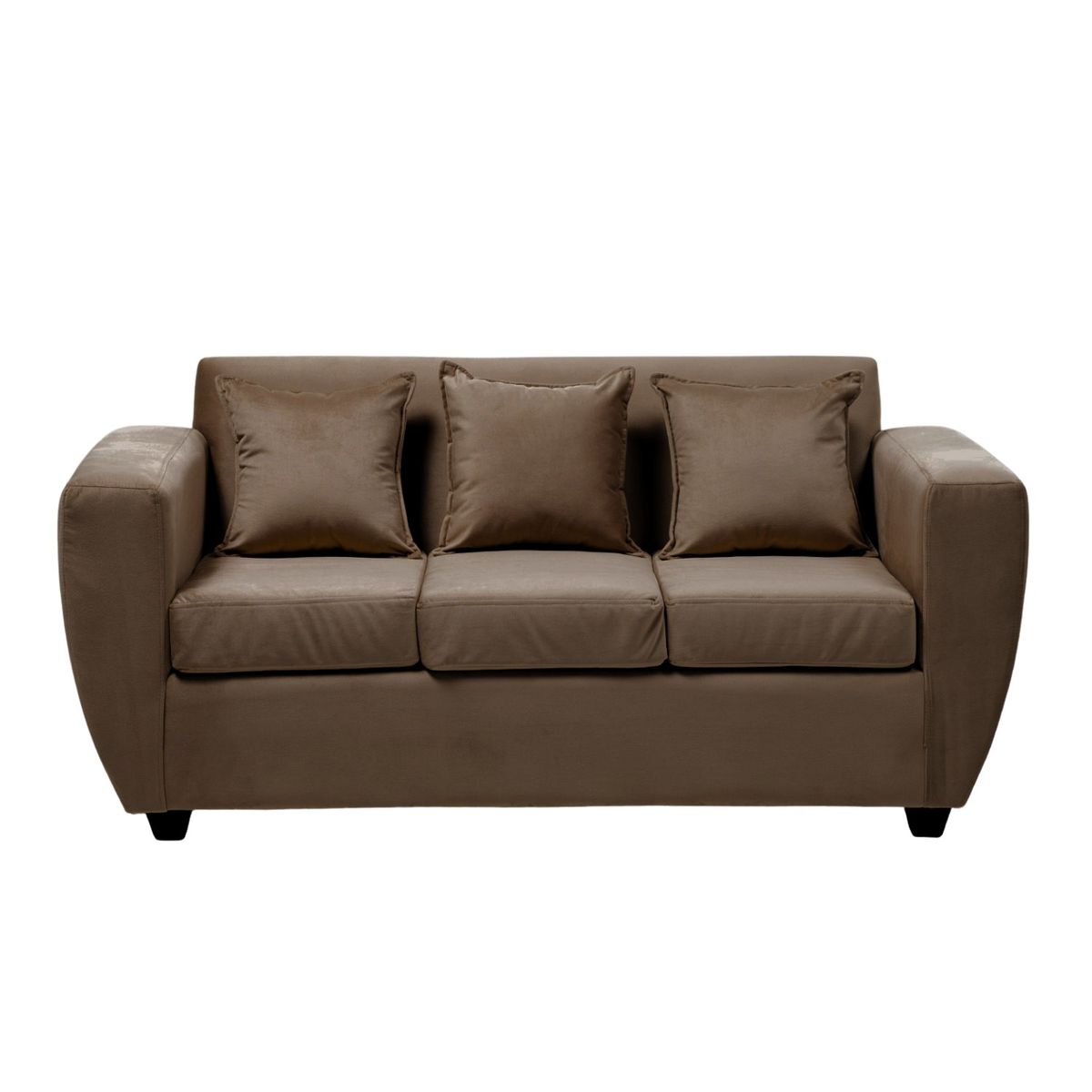 INTERMUEBLES - Sofá 3 cuerpos Chicago 180x85x75 cm Chocolate