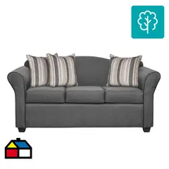 INNOVAMUEBLES - Sofá 3 cuerpos Ducal 165x82x79 cm Gris Claro