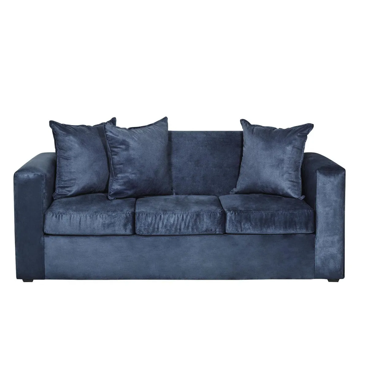 INTERMUEBLES - Sofá 3 cuerpos Marco 186x87x80 cm Azul