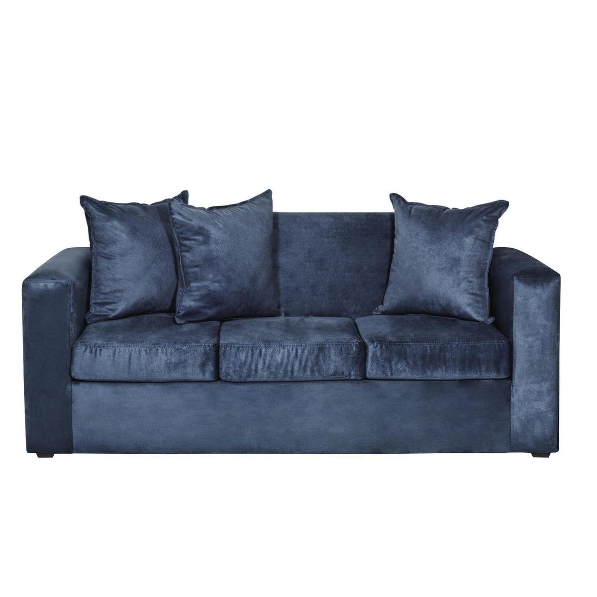 INTERMUEBLES - Sofá 3 cuerpos Marco 186x87x80 cm Azul