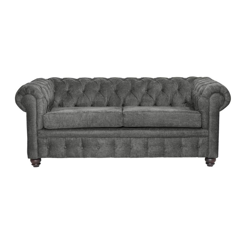 INNOVAMUEBLES - Sofá 3 cuerpos Manchester 200x80x95 cm Gris