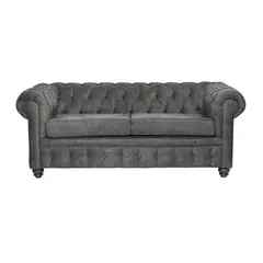 INNOVAMUEBLES - Sofá 3 cuerpos Manchester 200x80x95 cm Gris