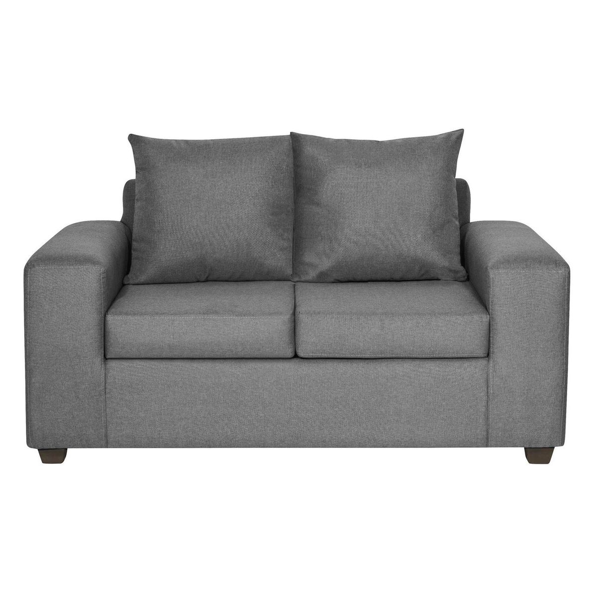 INTERMUEBLES - Sofá 2 cuerpos Kahlo 167x86x80 cm Gris Oscuro