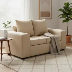 INTERMUEBLES - Sofá 2 cuerpos Kahlo 167x86x80 cm Beige