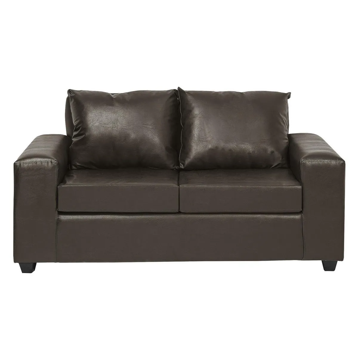 INTERMUEBLES - Sofá 2 cuerpos Kahlo 167x86x80 cm Café