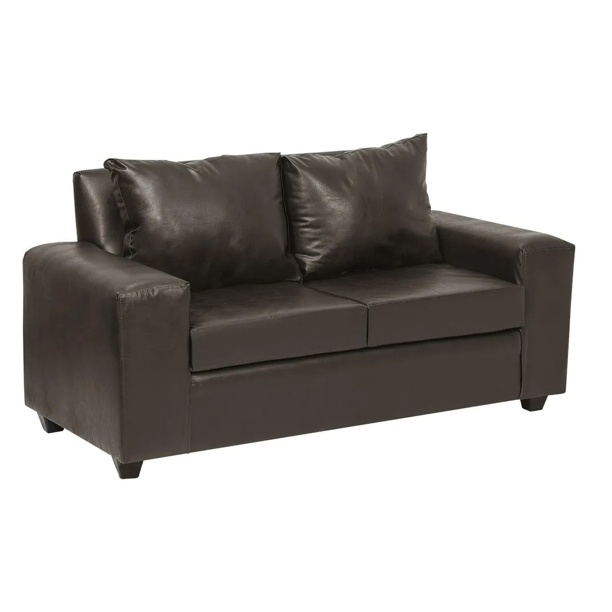 INTERMUEBLES - Sofá 2 cuerpos Kahlo 167x86x80 cm Café