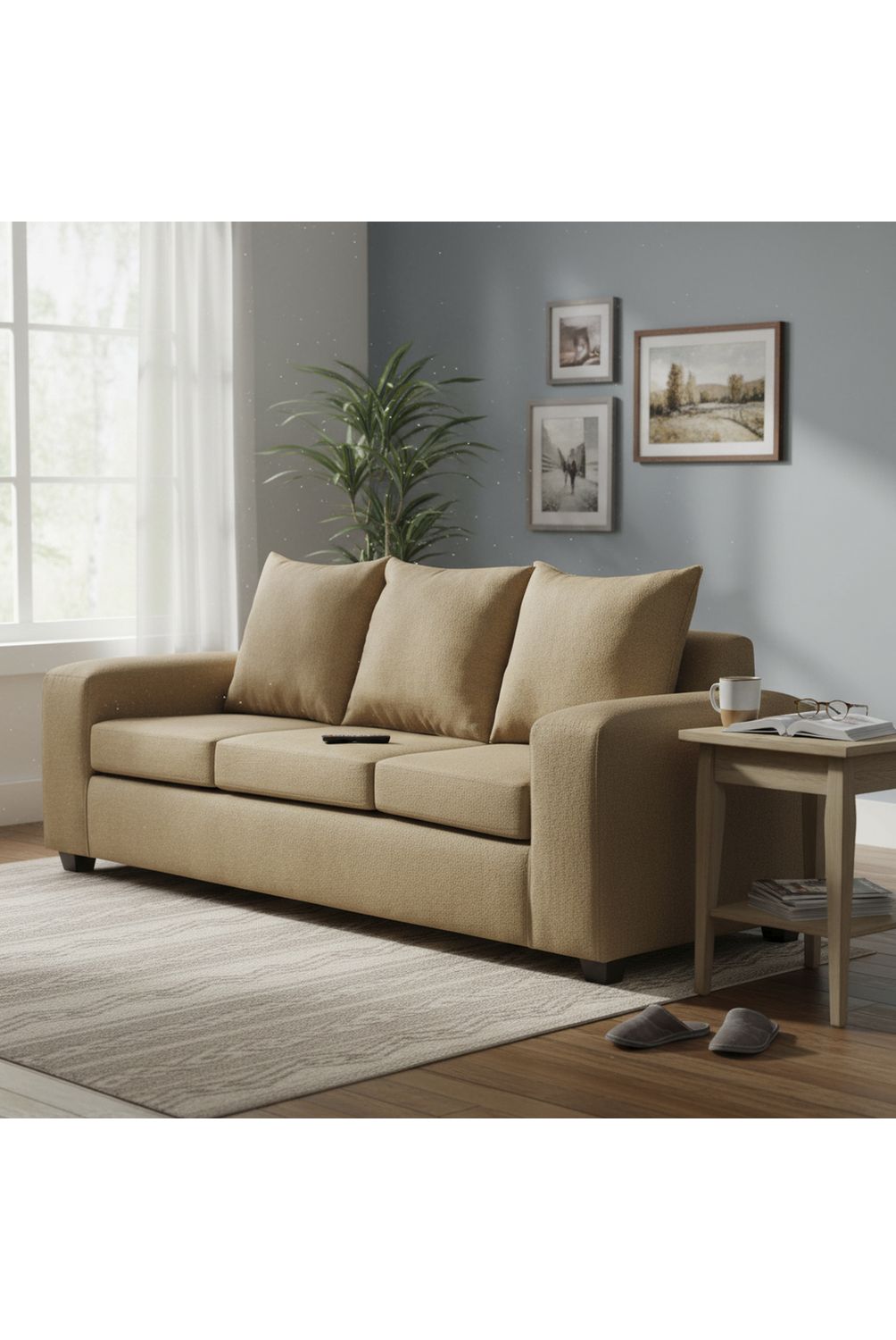 INTERMUEBLES Sofá 3 Cuerpos Kahlo 225X86X80 cm Tela | Falabella Chile