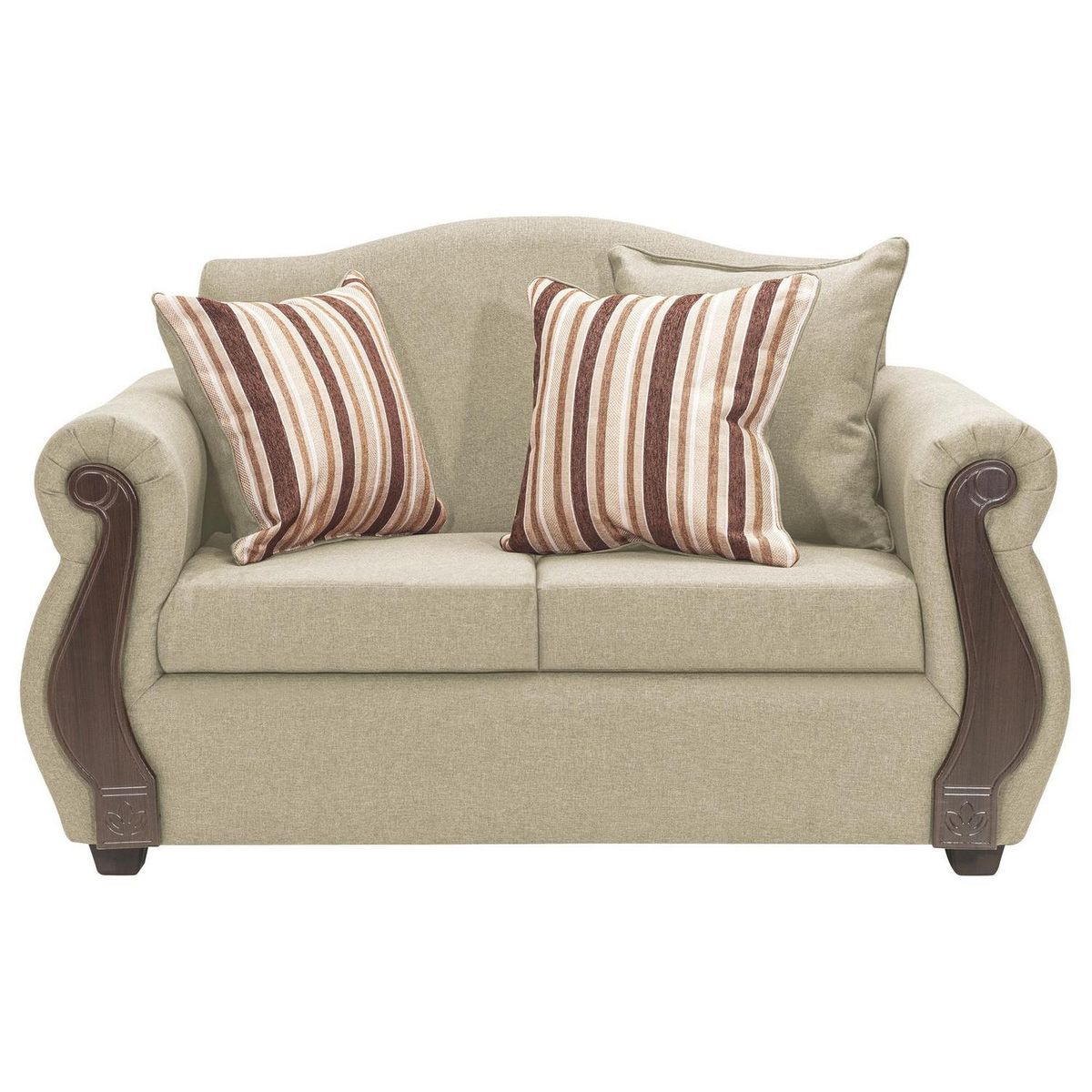 INTERMUEBLES - Sofá 2 cuerpos New Bugambilia 150x93x83 cm Beige