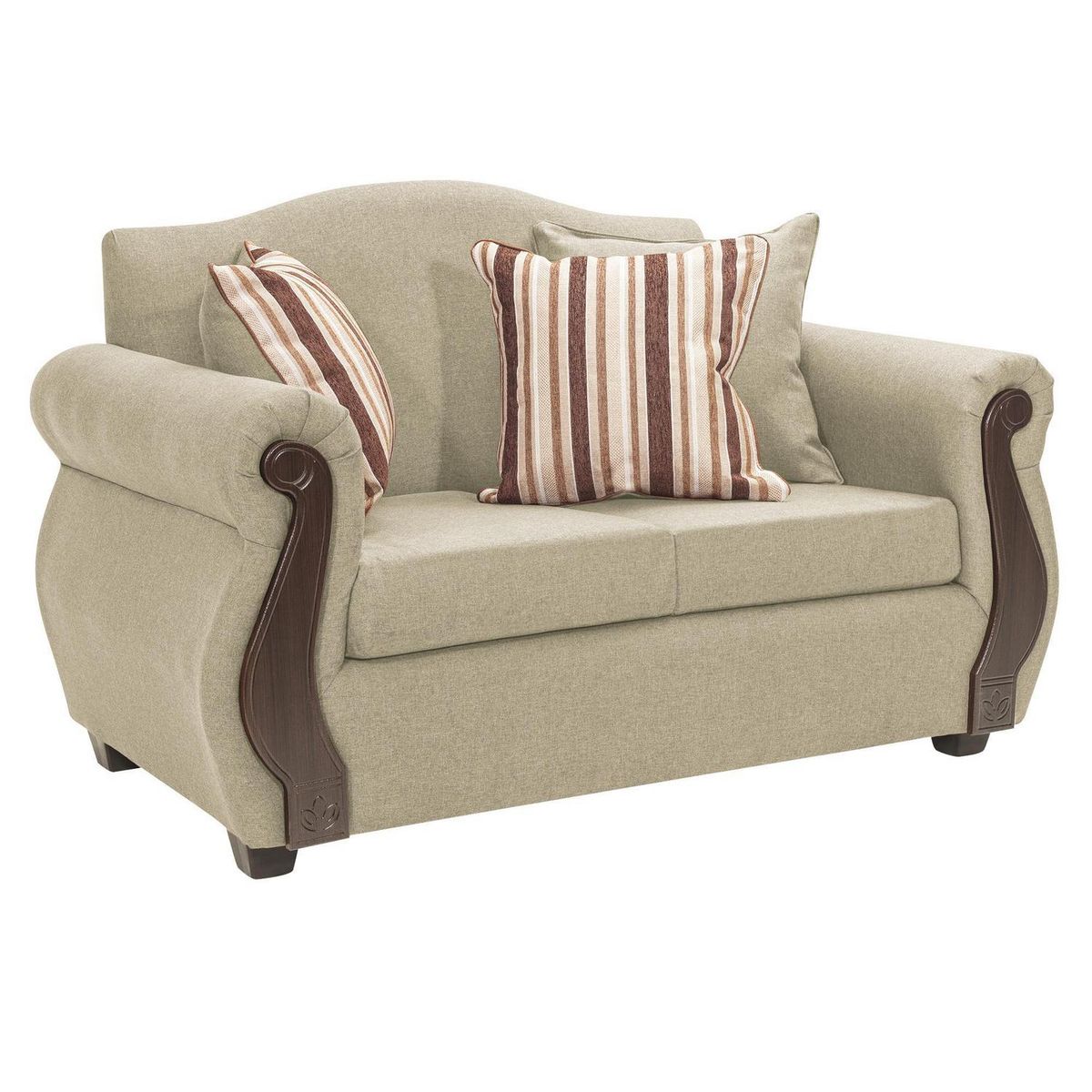 INTERMUEBLES - Sofá 2 cuerpos New Bugambilia 150x93x83 cm Beige