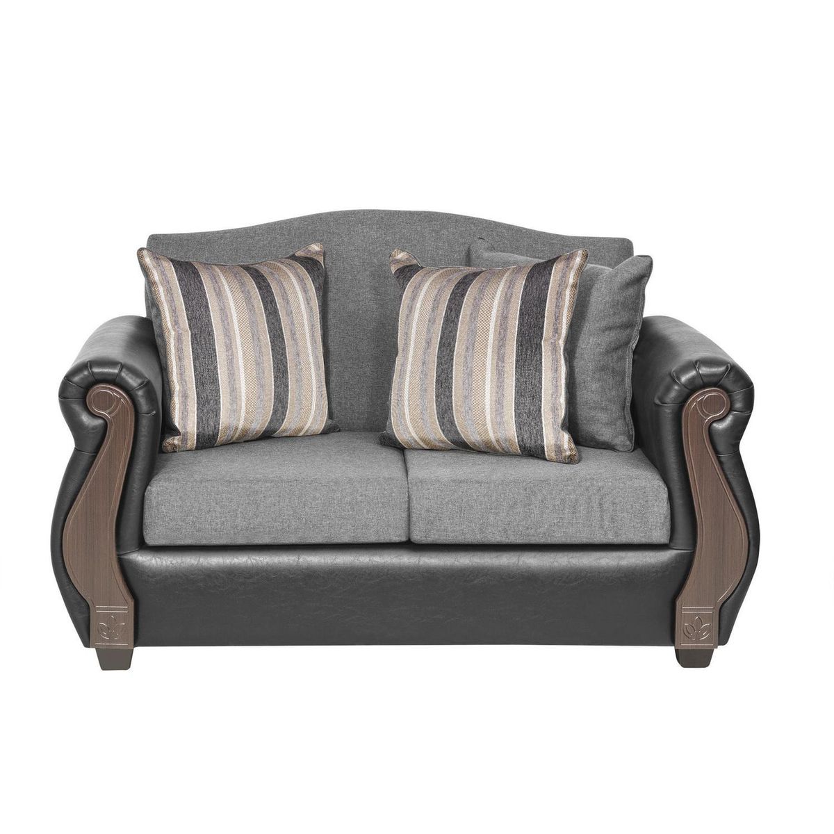 INTERMUEBLES - Sofá 2 cuerpos New Bugambilia 150x93x83 cm Gris Claro