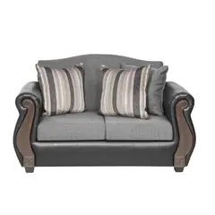 INNOVAMUEBLES - Sofá 2 cuerpos New Bugambilia 150x93x83 cm Gris Claro