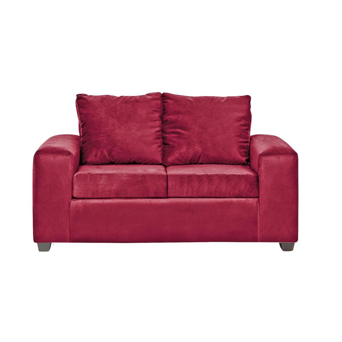 INTERMUEBLES - Sofá 2 cuerpos Kahlo 167x86x80 cm Burdeo