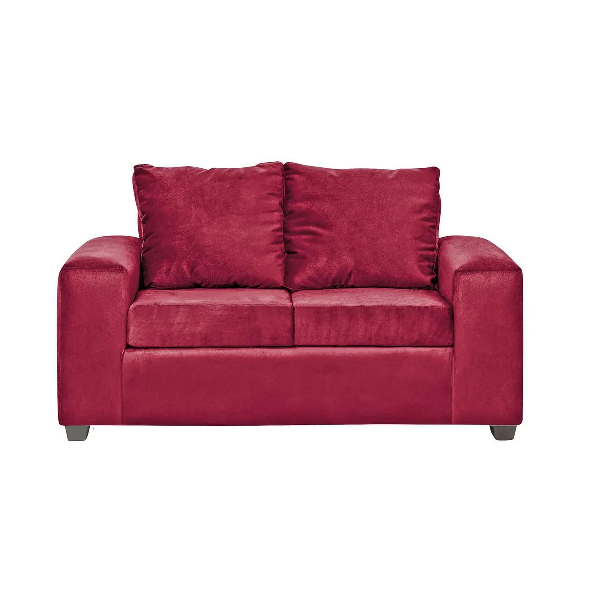 INTERMUEBLES - Sofá 2 cuerpos Kahlo 167x86x80 cm Burdeo