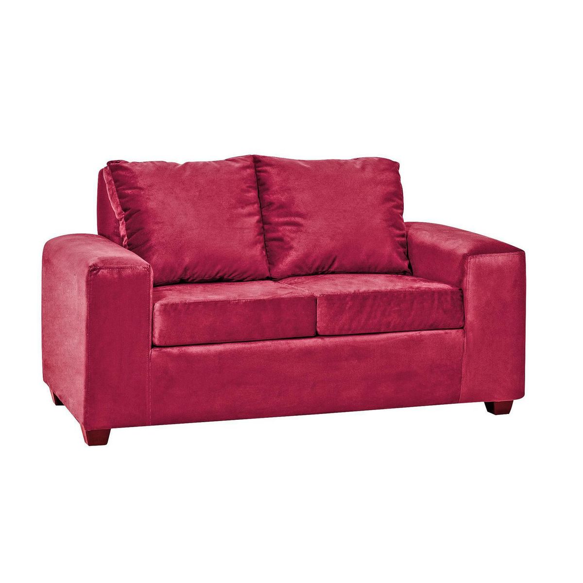 INTERMUEBLES - Sofá 2 cuerpos Kahlo 167x86x80 cm Burdeo