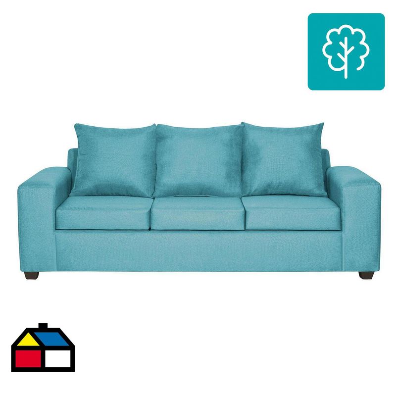 INTERMUEBLES - Sofá 3 cuerpos Kahlo 225x86x80 cm Calipso