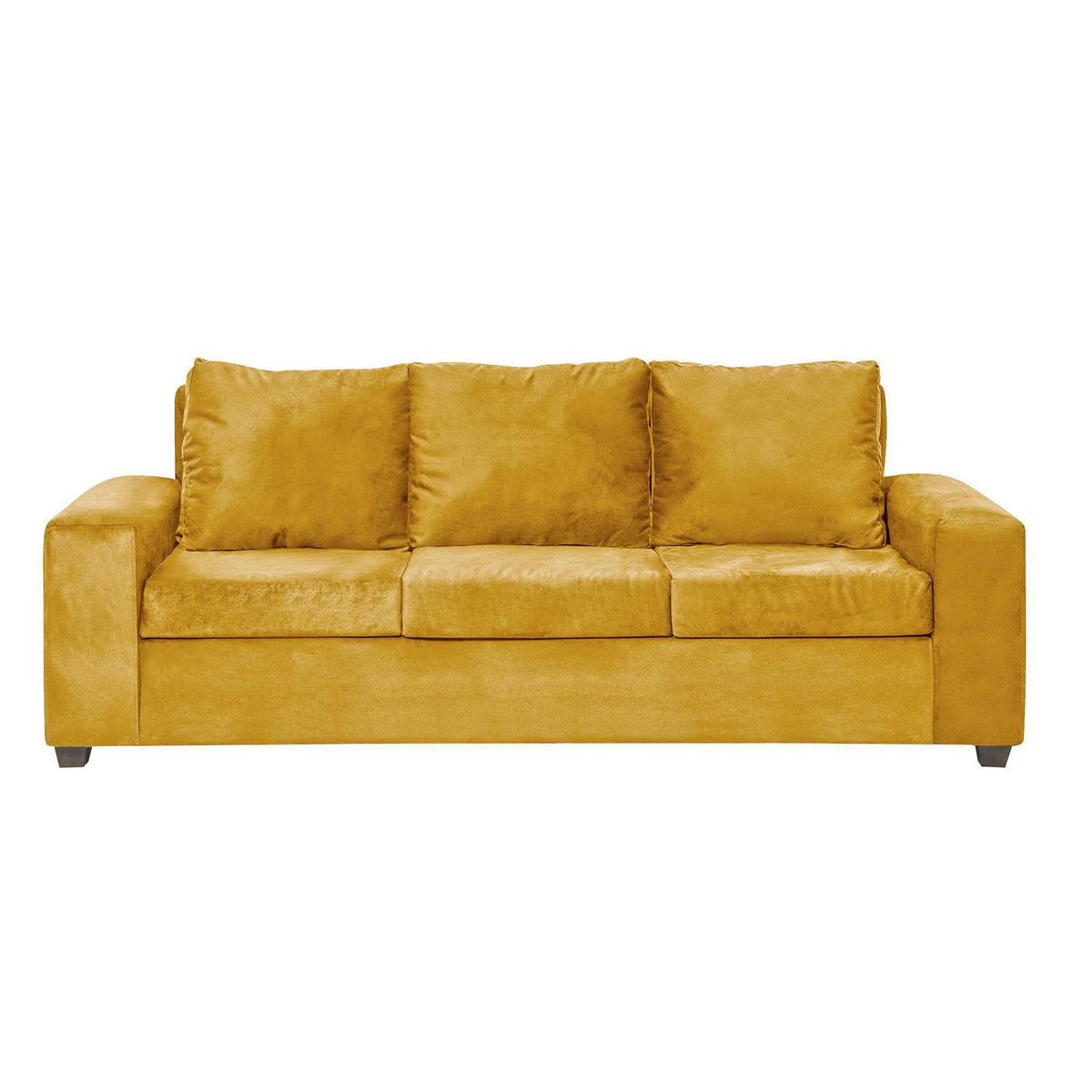 INTERMUEBLES - Sofá 3 cuerpos Kahlo 225x86x80 cm Amarillo