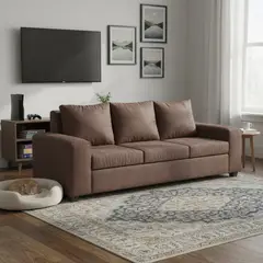 INNOVAMUEBLES - Sofá 3 cuerpos Kahlo 225x86x80 cm Chocolate