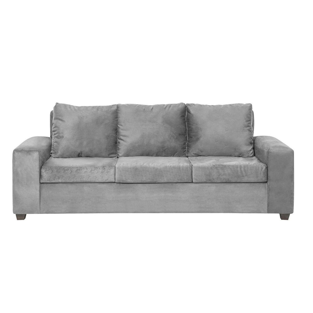 INTERMUEBLES - Sofá 3 cuerpos Kahlo 225x86x80 cm Gris