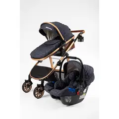KIDSCOOL - Coche Travel Elegance 3 en 1 azul