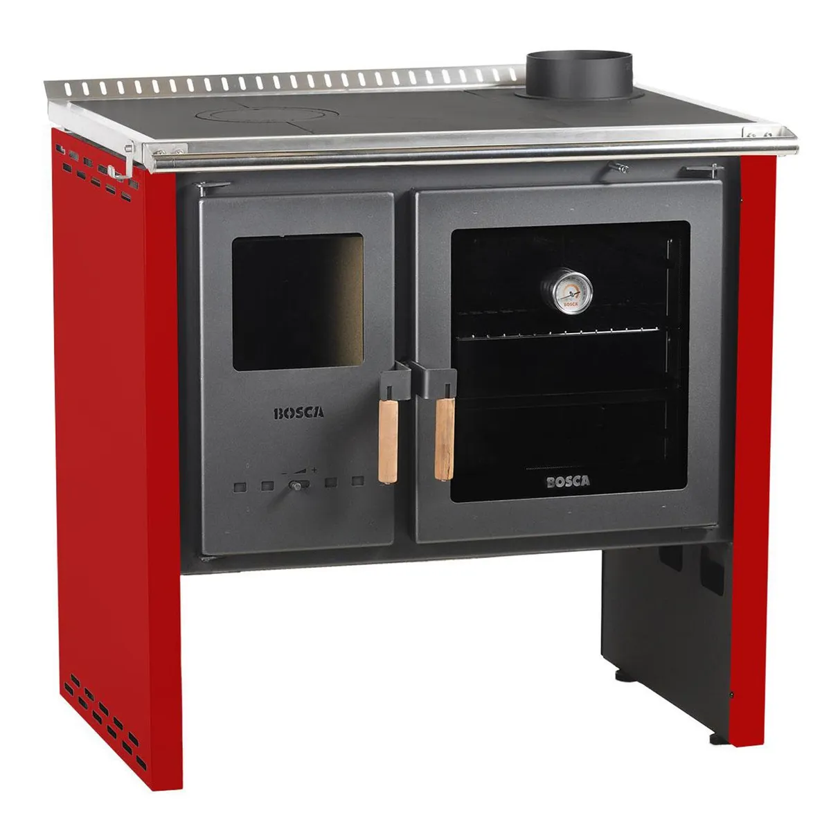 BOSCA - Cocina a Leña Hestia 90 Rojo