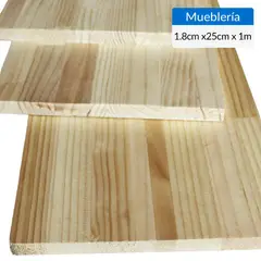 TIMBERMAC - Lámina Mueblería Natural 18 mm 25x100 cm
