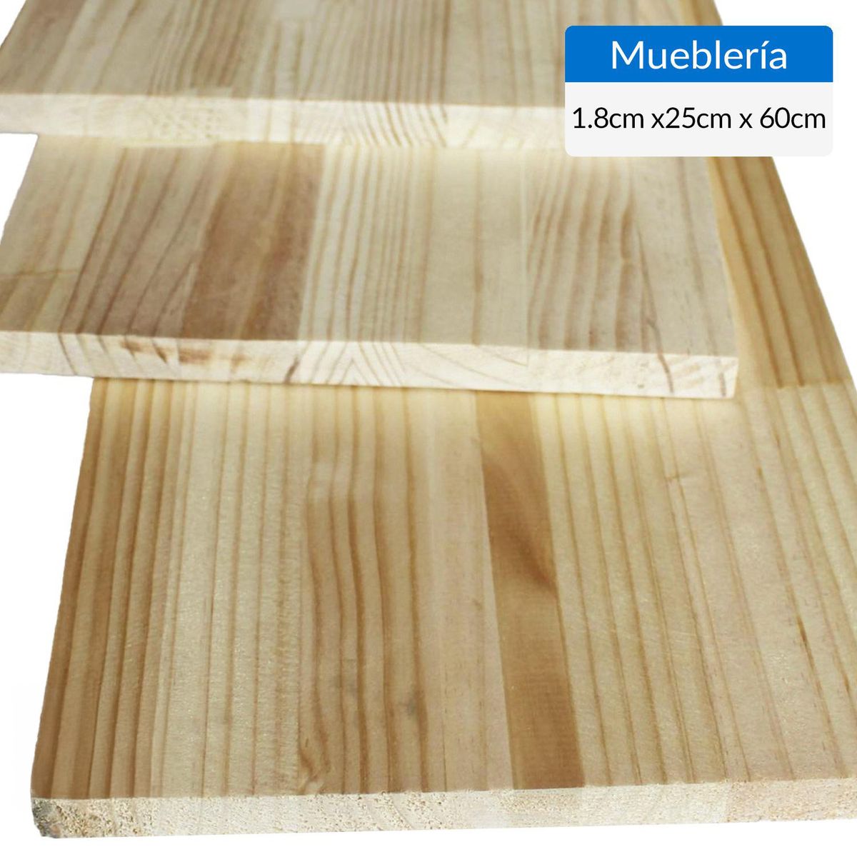 TIMBERMAC - Lámina Mueblería 18 mm 25x60 cm