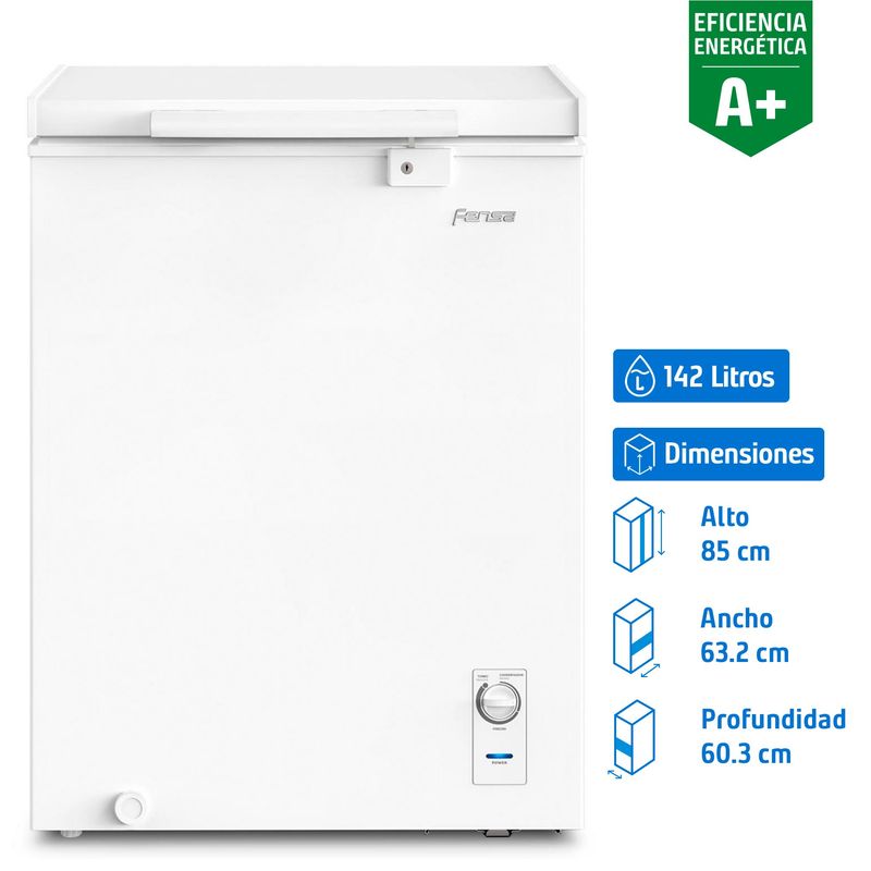 FENSA - Freezer Horizontal 142 Litros Blanco Z150D