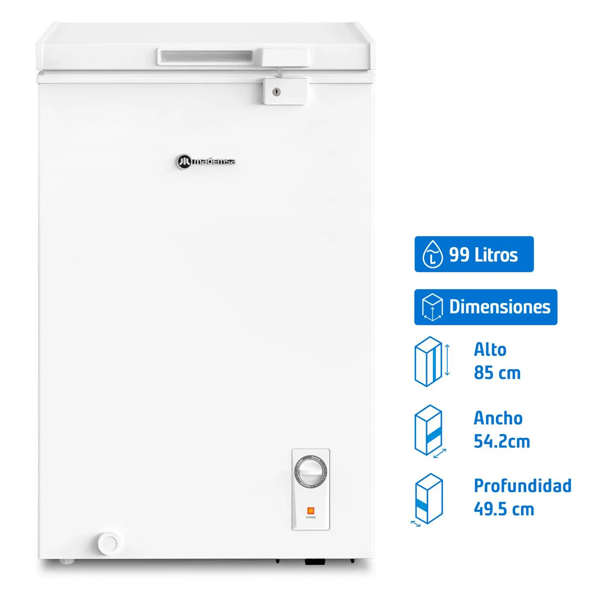 MADEMSA - Freezer Horizontal 99 Litros M100D