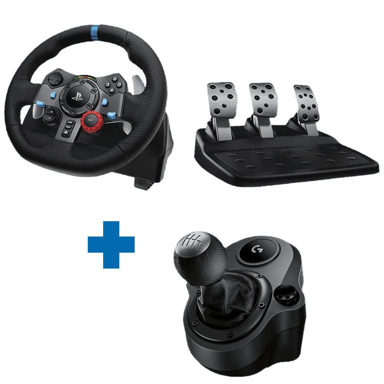 Kit Volante Force Racing G29 Con Palanca Cambios Para Ps5/ Ps4/ Pc