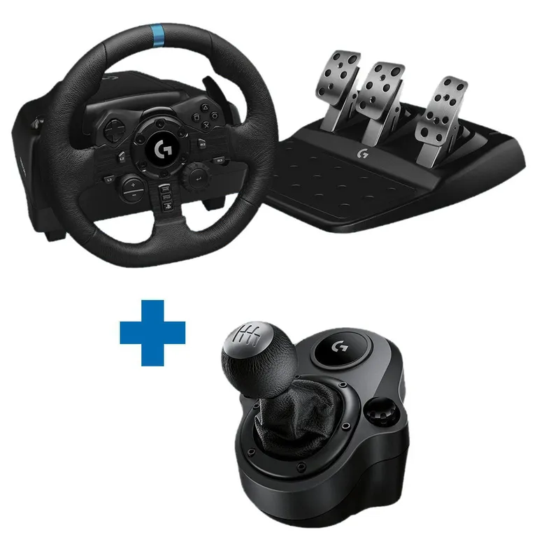 Kit Volante G923 Trueforce Con Palanca Cambios Para Pc Ps4 Ps5
