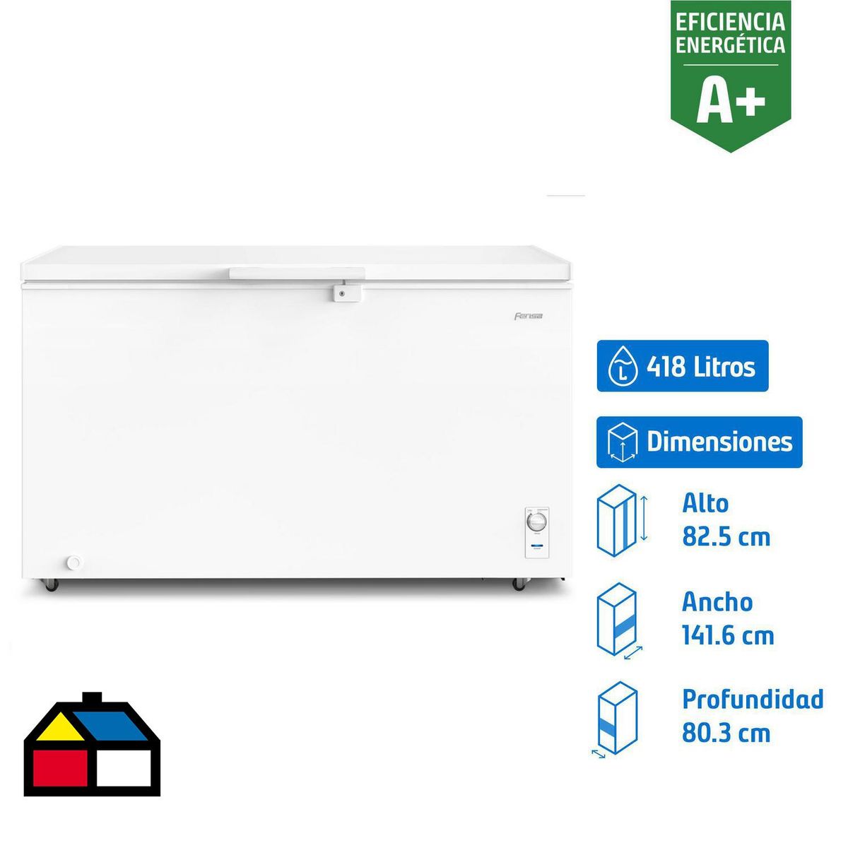 FENSA - Freezer Horizontal 418 Litros Blanco Z400D