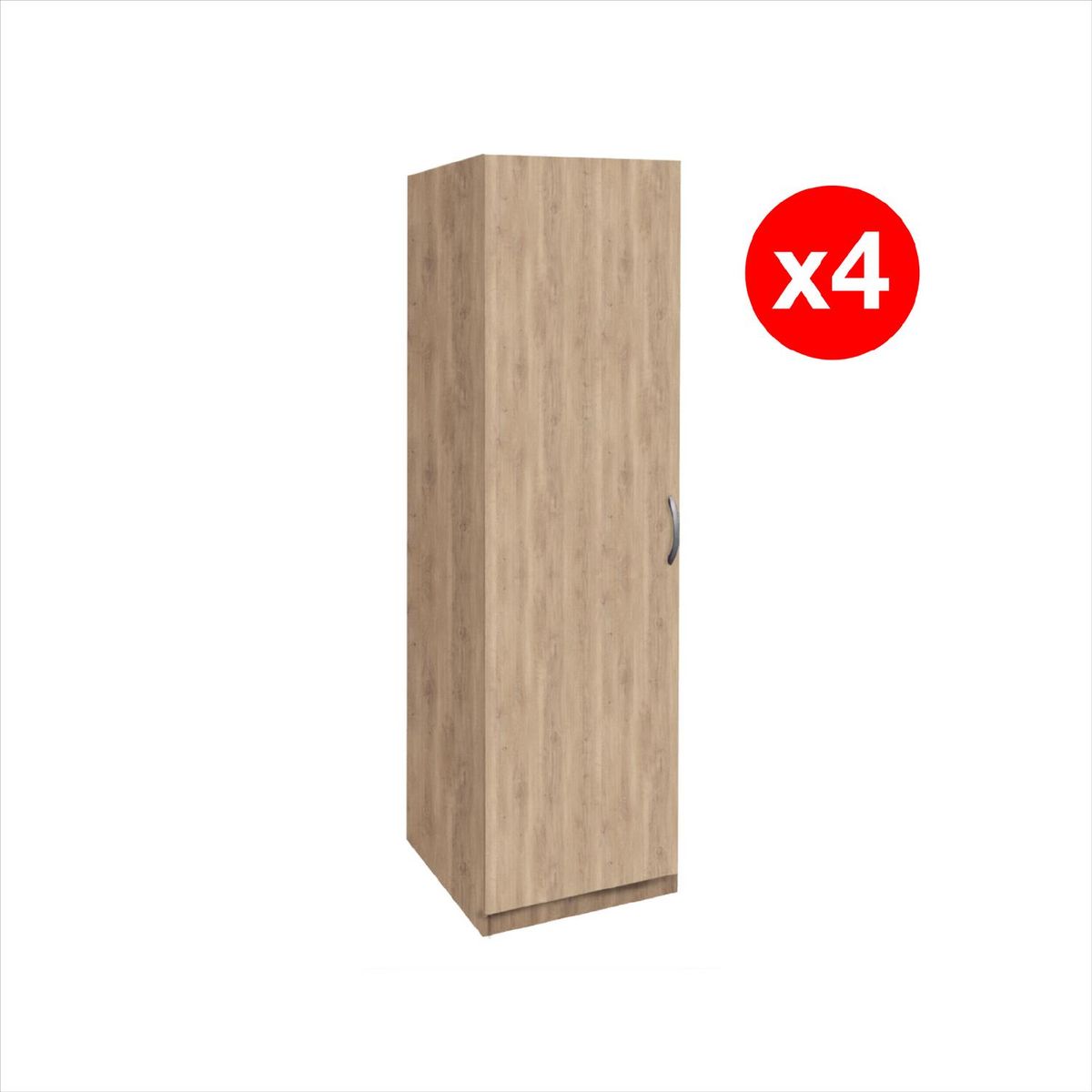 AGM - Set de Clóset 1 Puerta 1 Repisa 60x180x50 cm Jerez