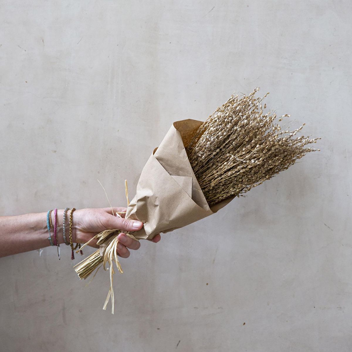 KELIM CASA GITANA - Flores secas ramo de lentejuelas