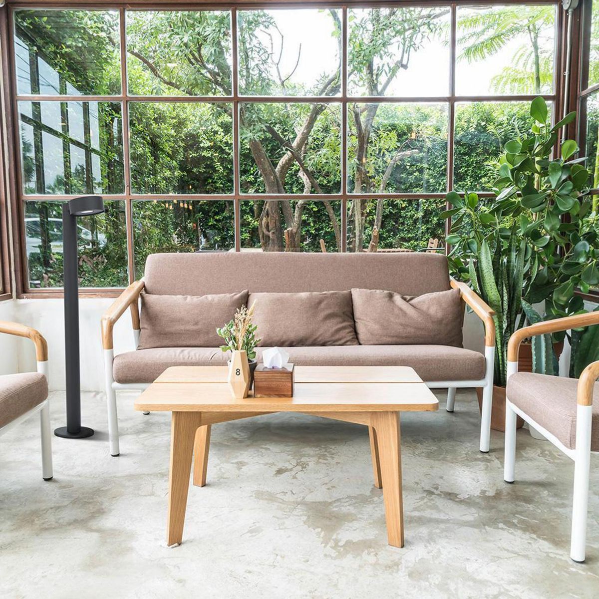 EGLO - Lámpara de Pie Palosco Negro 22x82 cm