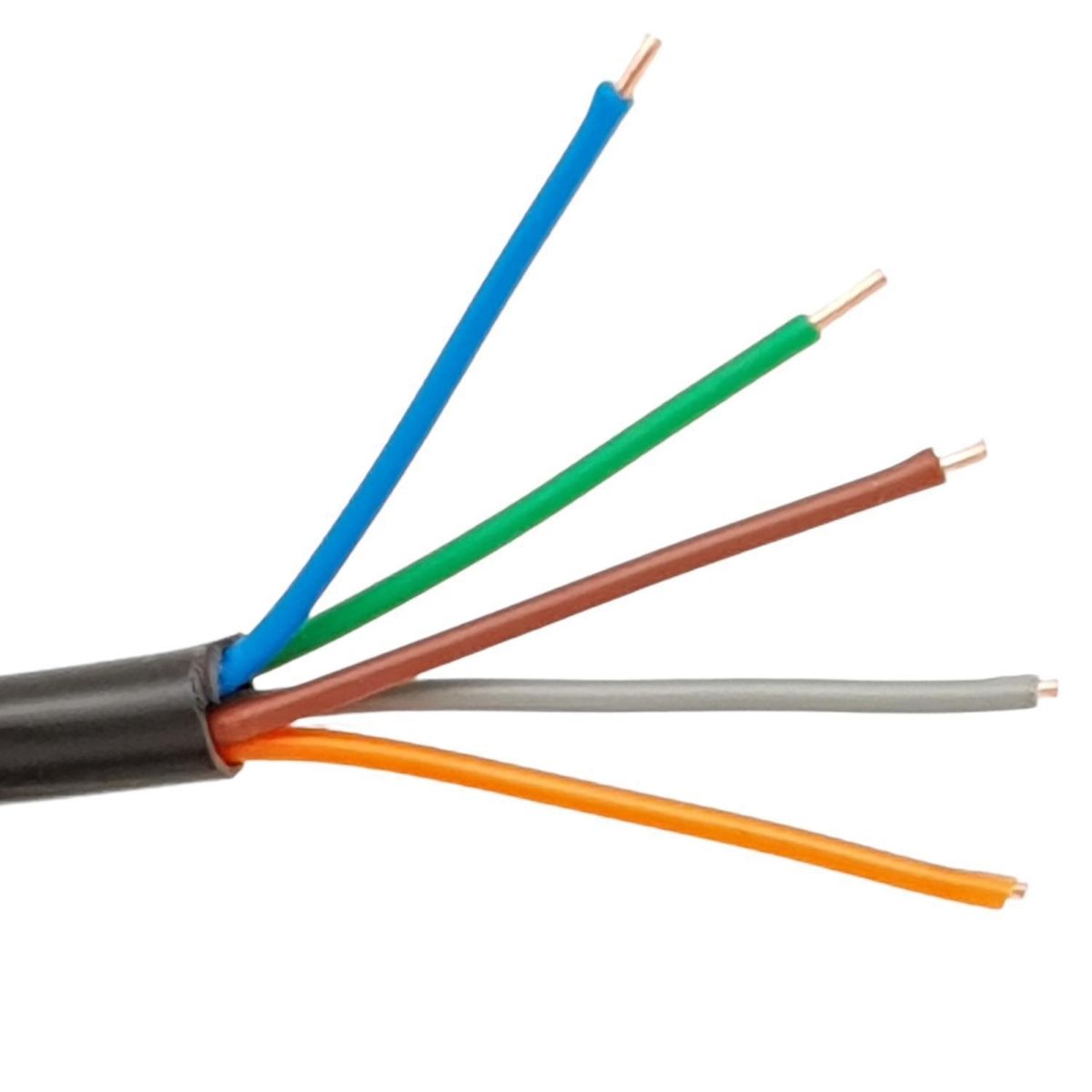 GENERICO - Cable para Riego 5 Hebras 5x20AWG/0,5MM2 Negro 25 metro(s) 