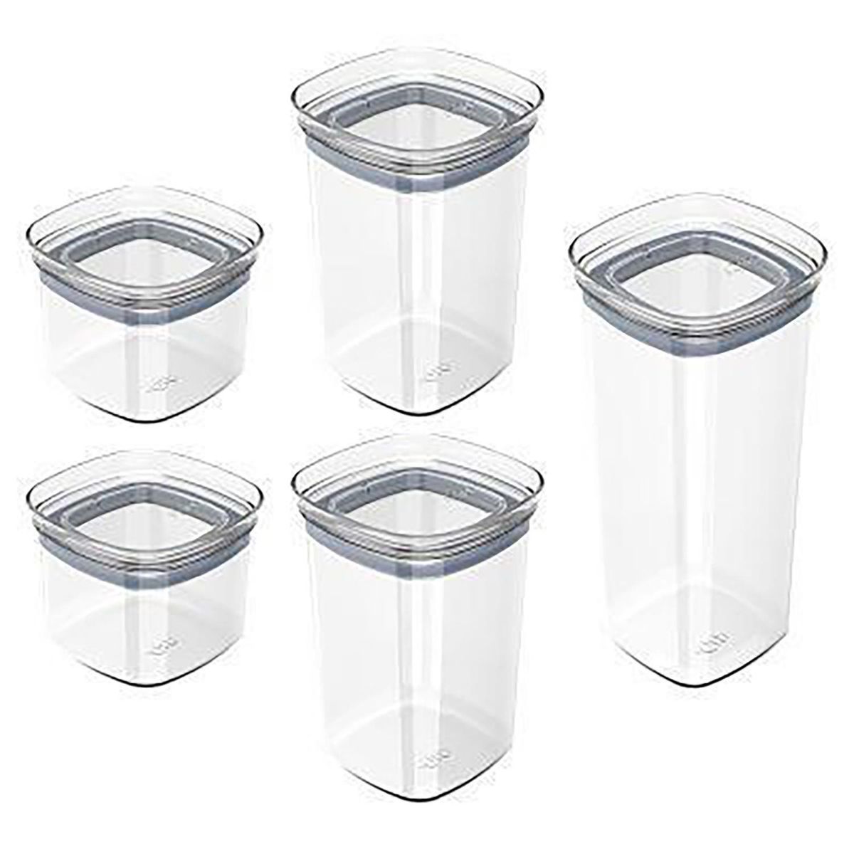 OU - Set de 5 Contenedores Block Plástico 1.5 l