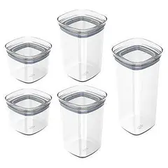 OU - Set de 5 contenedorres block transparente