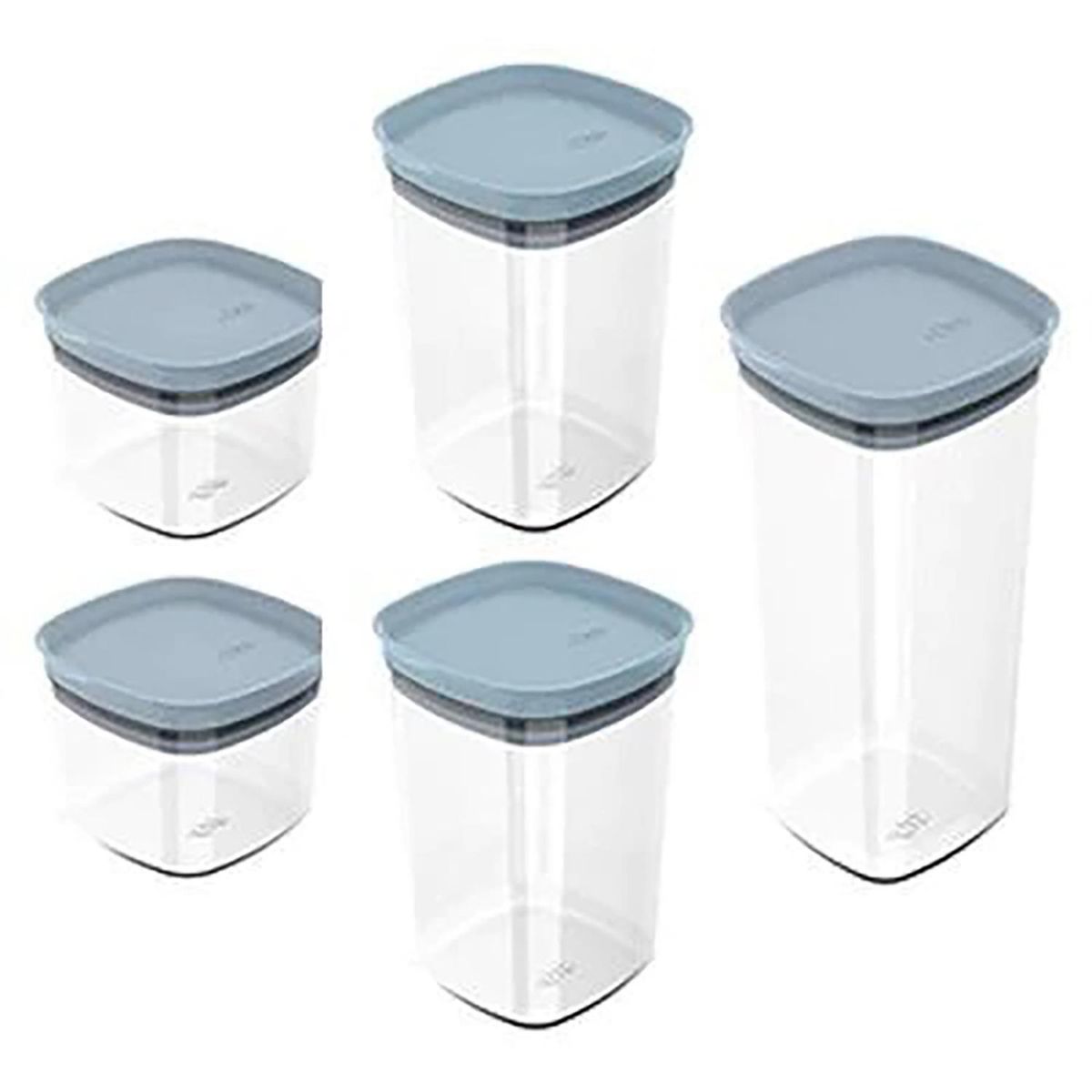 OU - Set de 5 Contenedores Block Plástico 1.5 l