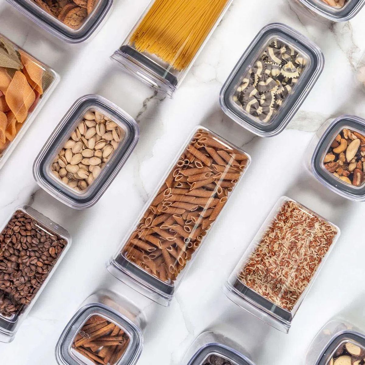 OU - Contenedor Alimento Transparente Plástico 2 l