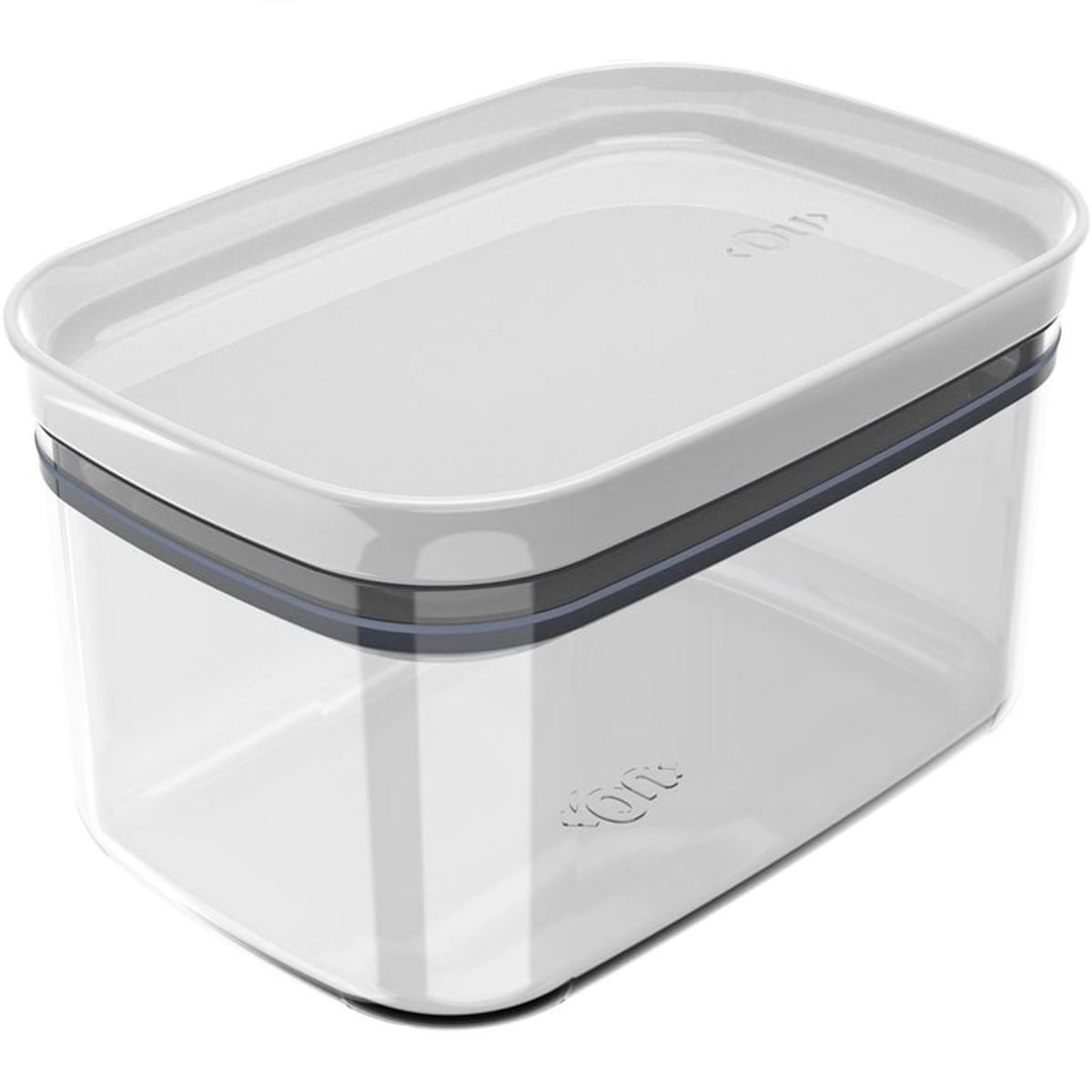 OU - Contenedor Alimento Rectangular Blanco Plástico 650 ml