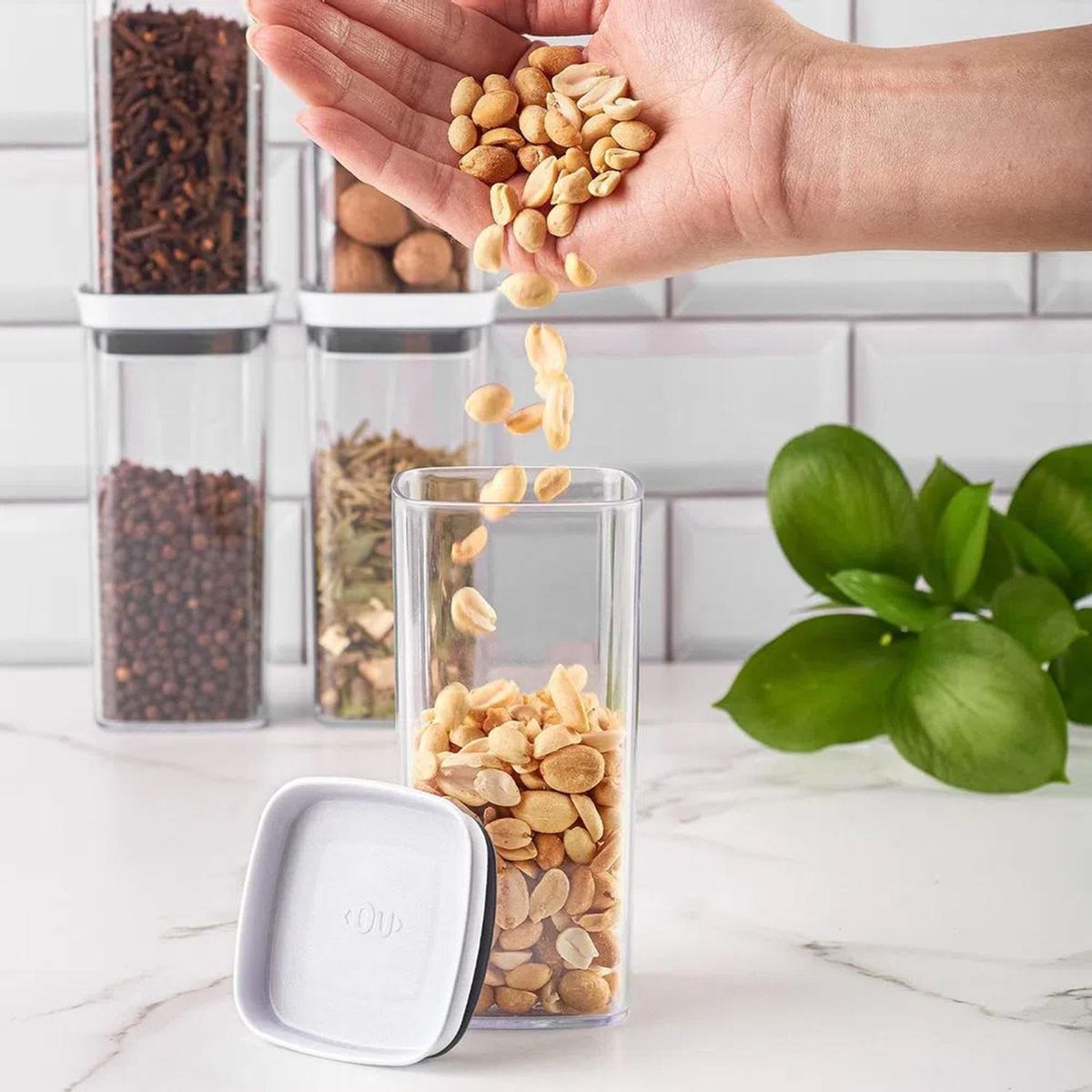 OU - Contenedor Block Blanco Plástico 340 ml