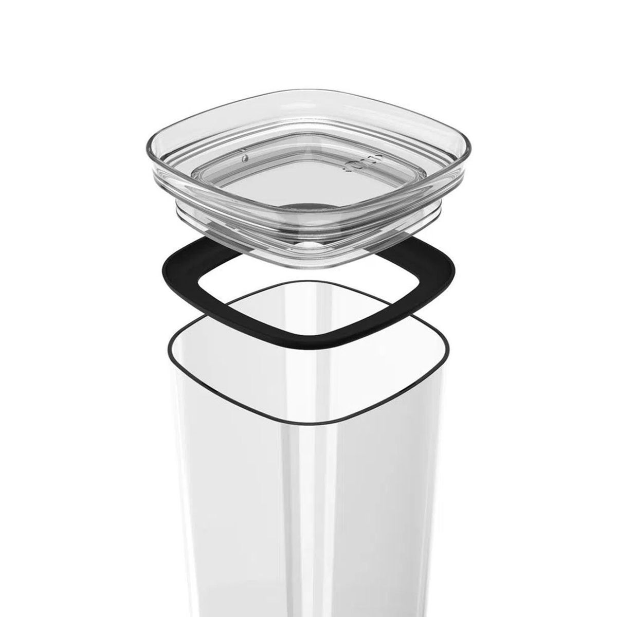 OU - Contenedor Alimento Transparente Plástico 1 l