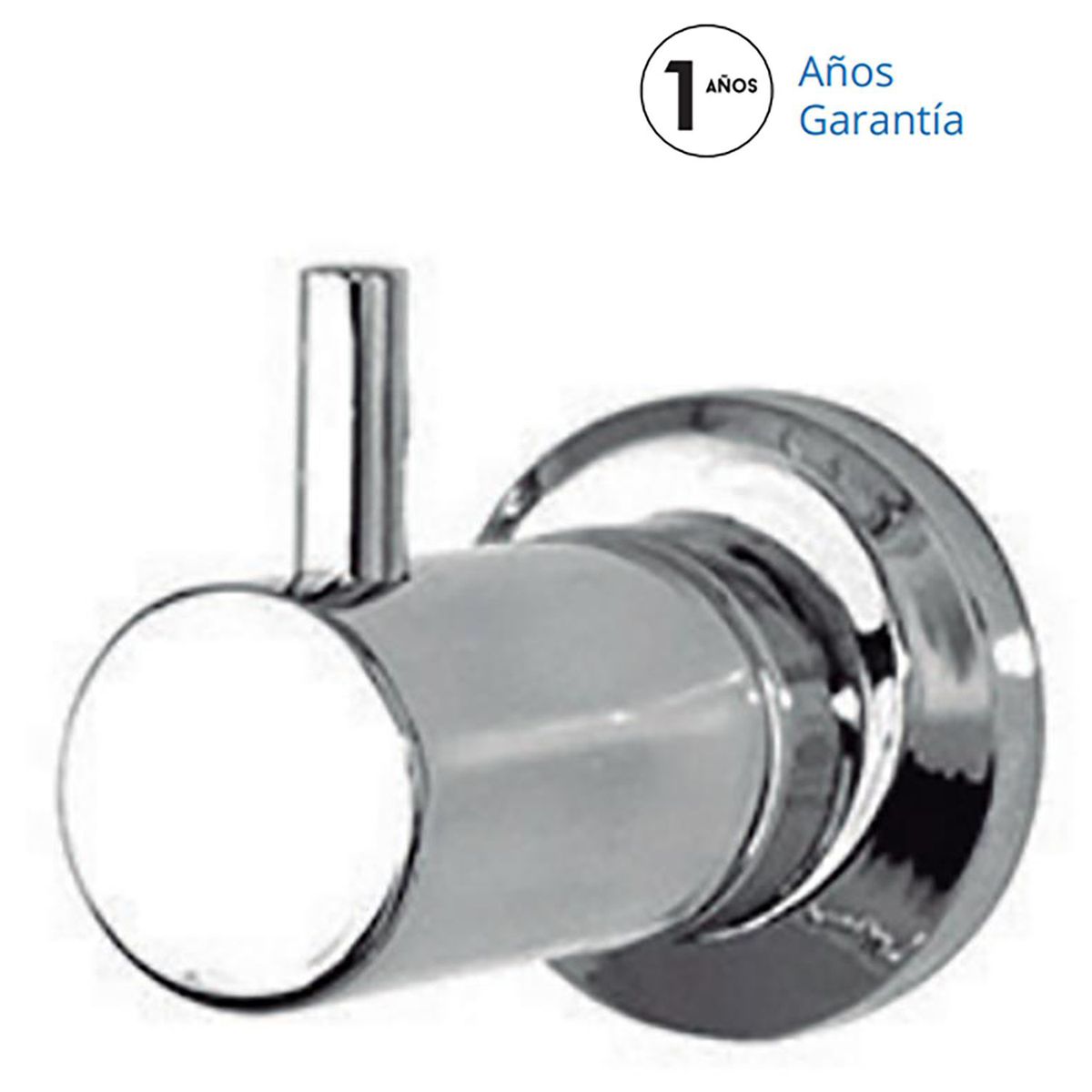 NIBSA - Percha simple Sena Zamak cromado