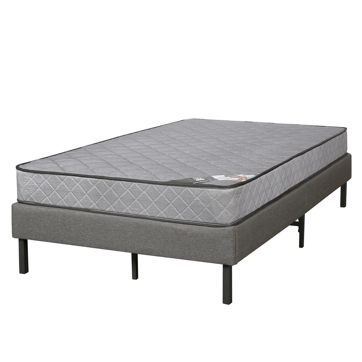 HOGADREAMS - Cama 1.5 plazas Koppla Gris