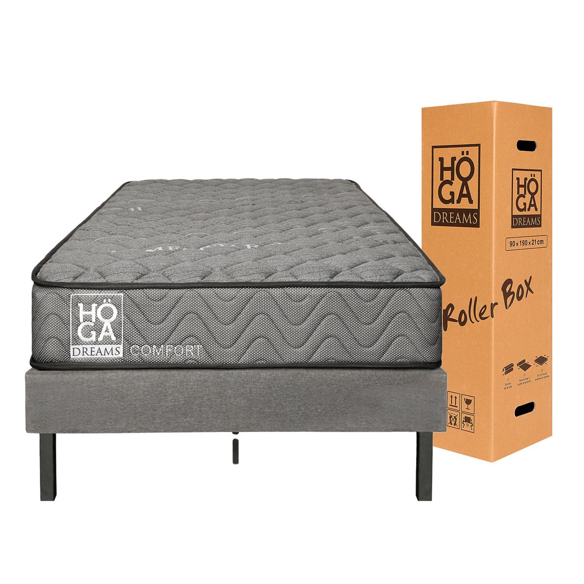 HOGADREAMS - Cama 1 plaza Koppla Blanco